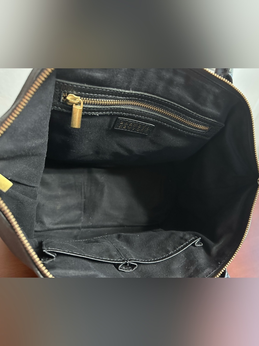 Barneys New York Black Leather Satchel - Picture 7 of 13